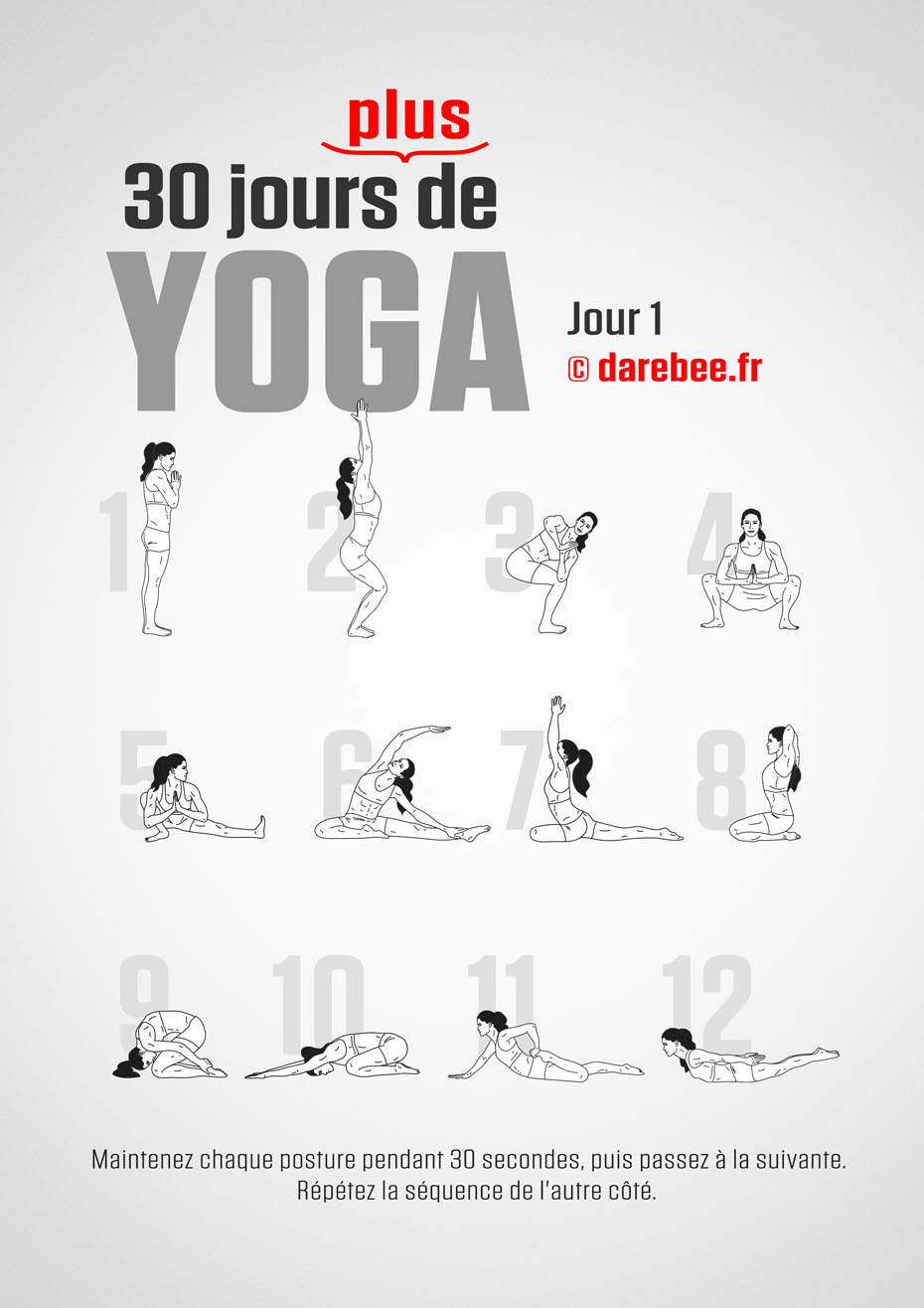 30 Days More of Yoga - Program by DAREBEE