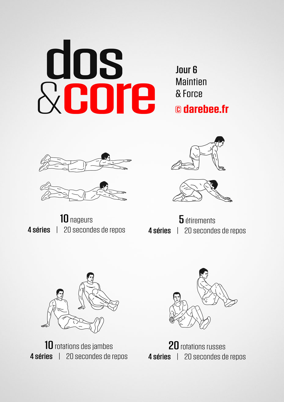 Back and Core - 30 Day Program by DAREBEE