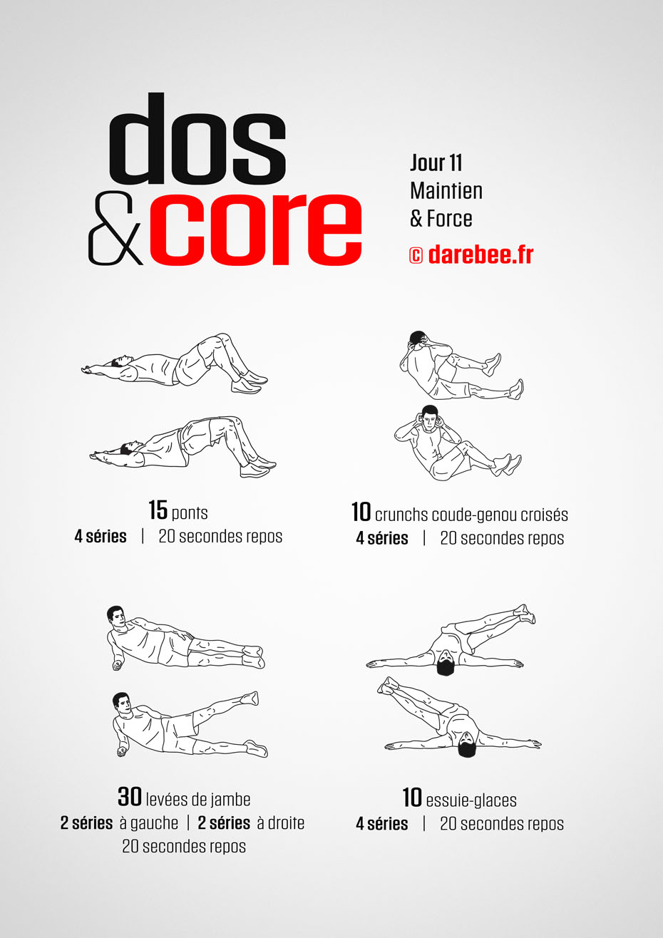 Back and Core - 30 Day Program by DAREBEE