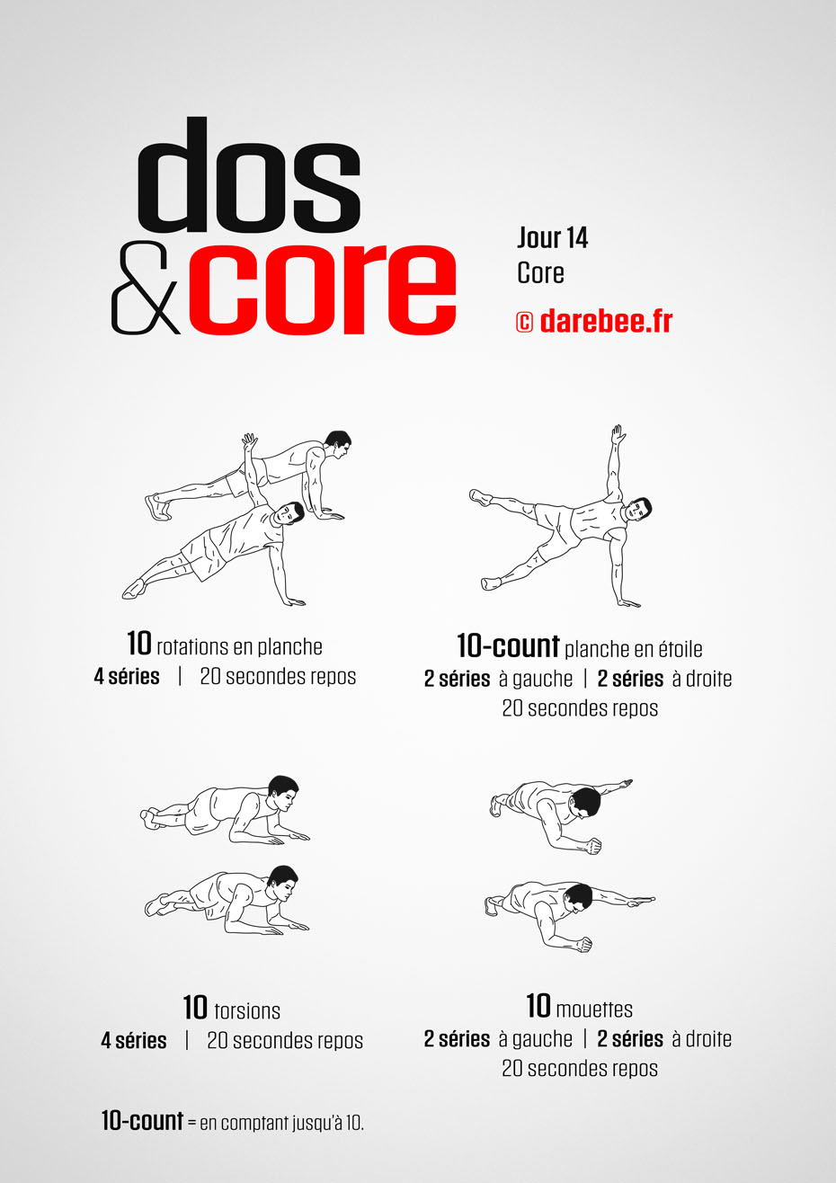 Back and Core - 30 Day Program by DAREBEE