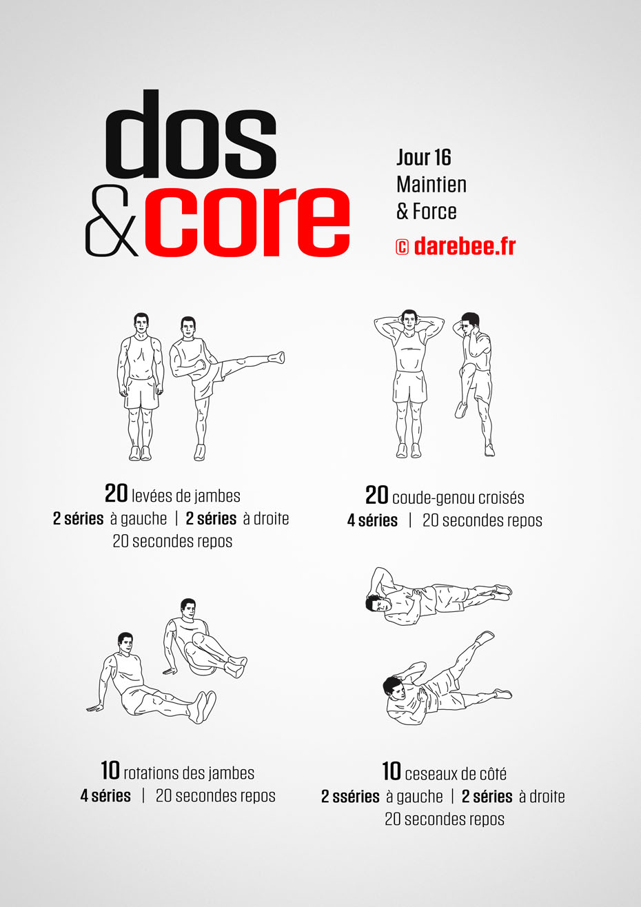 Back and Core - 30 Day Program by DAREBEE