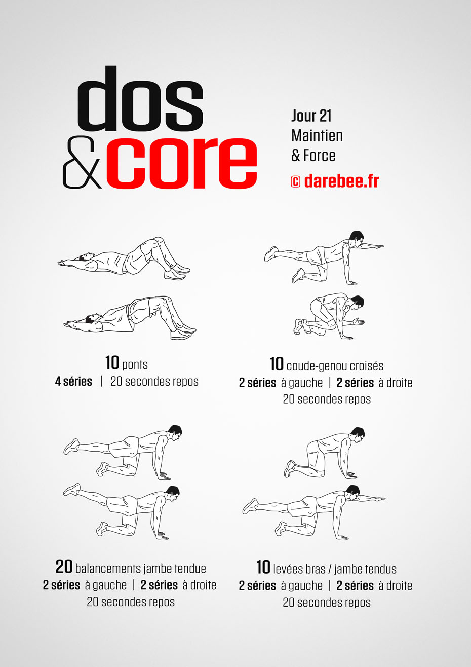 Back and Core - 30 Day Program by DAREBEE