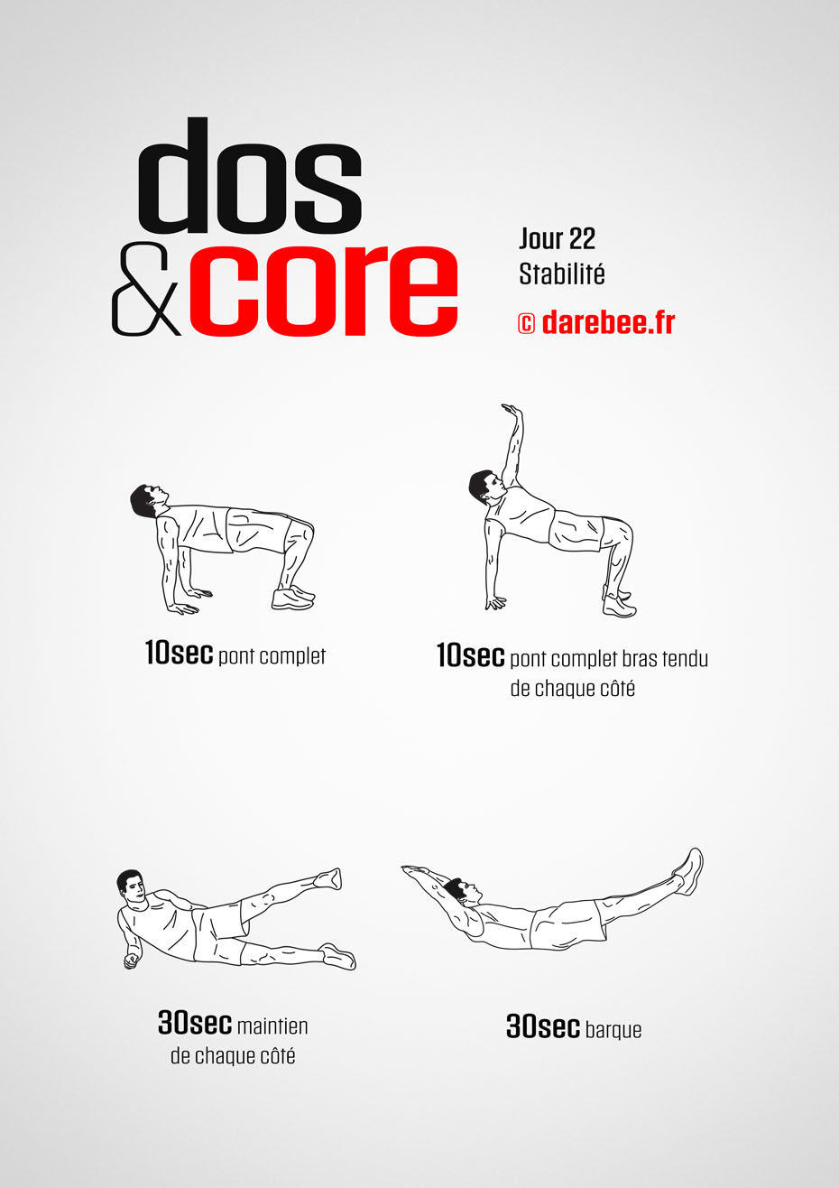 Back and Core - 30 Day Program by DAREBEE