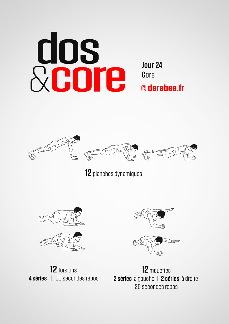 Back and Core - 30 Day Program by DAREBEE