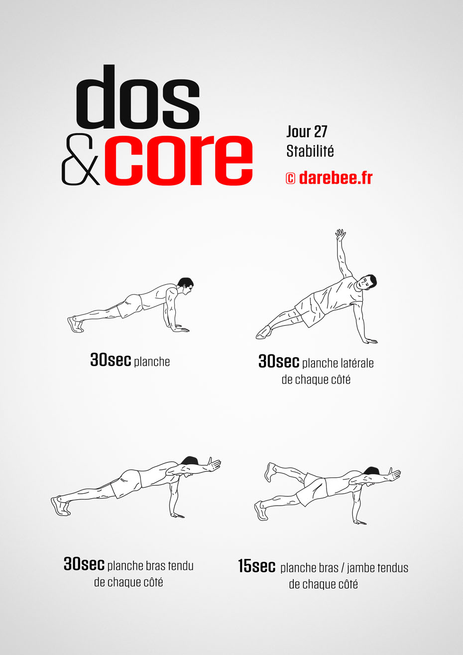 Back and Core - 30 Day Program by DAREBEE