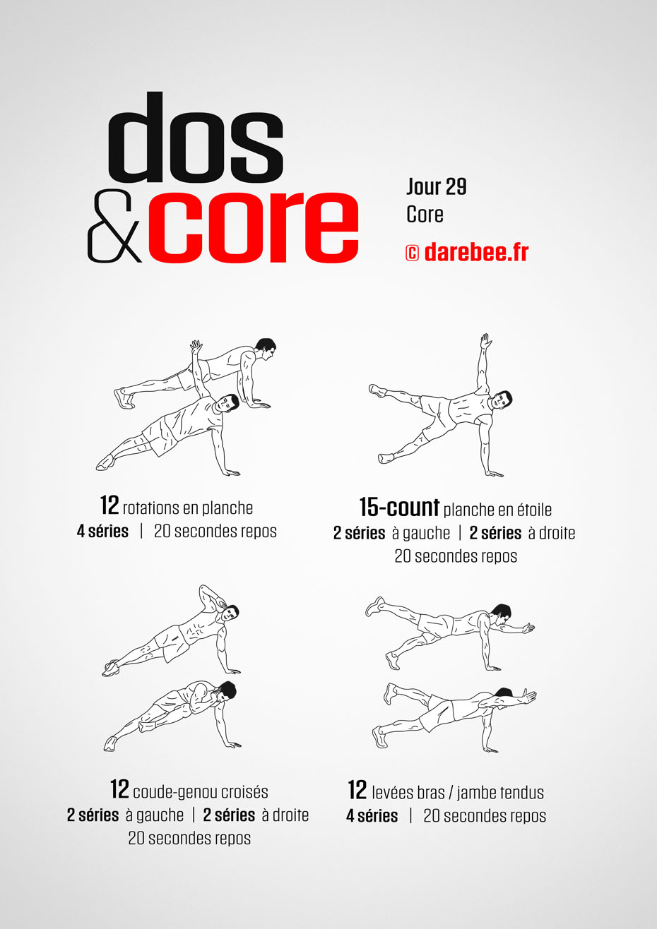 Back and Core - 30 Day Program by DAREBEE