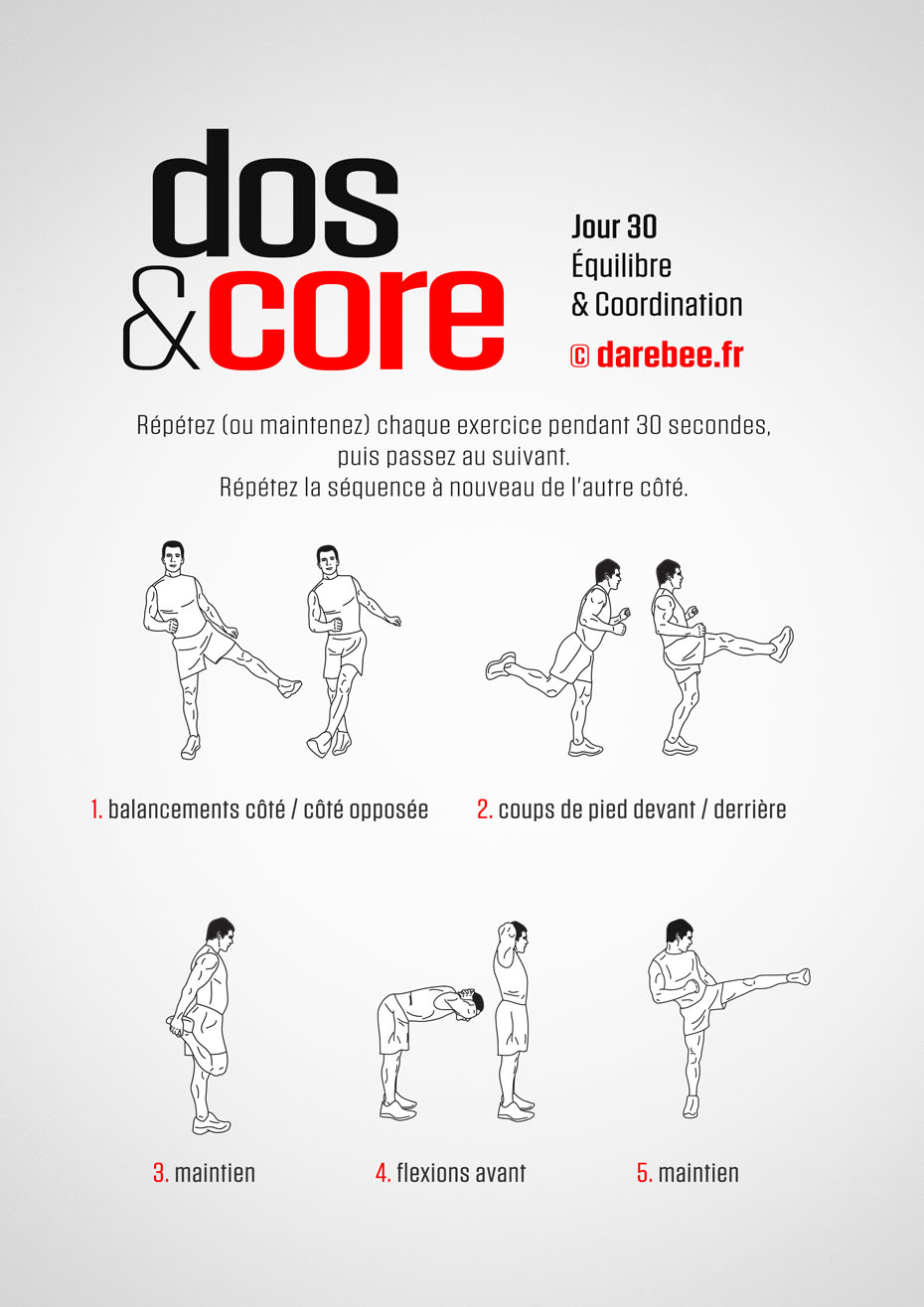 Back and Core - 30 Day Program by DAREBEE