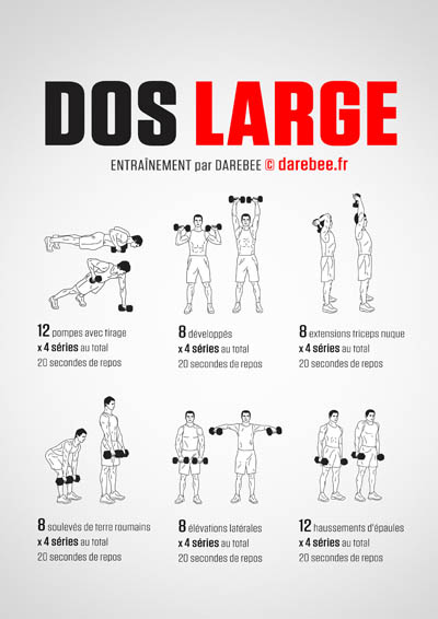 Big Back workout poster 